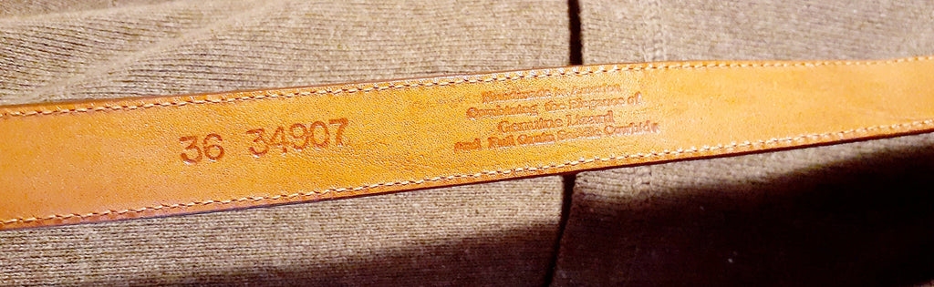 Vintage Brighton Genuine Lizard Belt – Size S/M