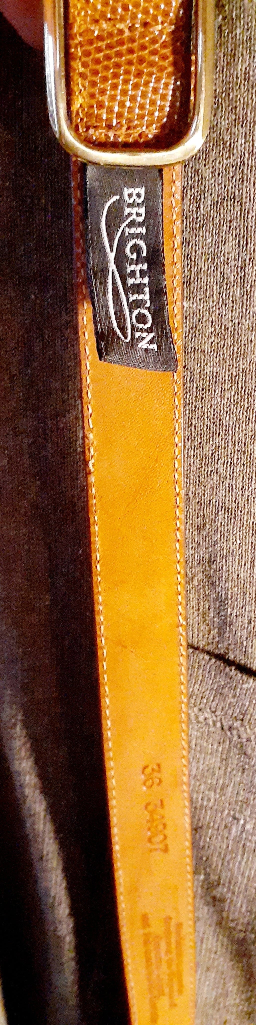 Vintage Brighton Genuine Lizard Belt – Size S/M