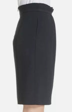 Vintage Emporio Armani Wool Crepe Pencil Skirt – Gray, Size 2 / IT 36