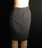 Vintage Emporio Armani Wool Crepe Pencil Skirt – Gray, Size 2 / IT 36