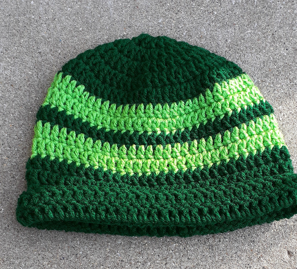 Vintage Hand Crochet Beanie Hat – One Size, Stretch Fit