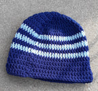 Vintage Hand Crochet Beanie Hat – One Size, Stretch Fit
