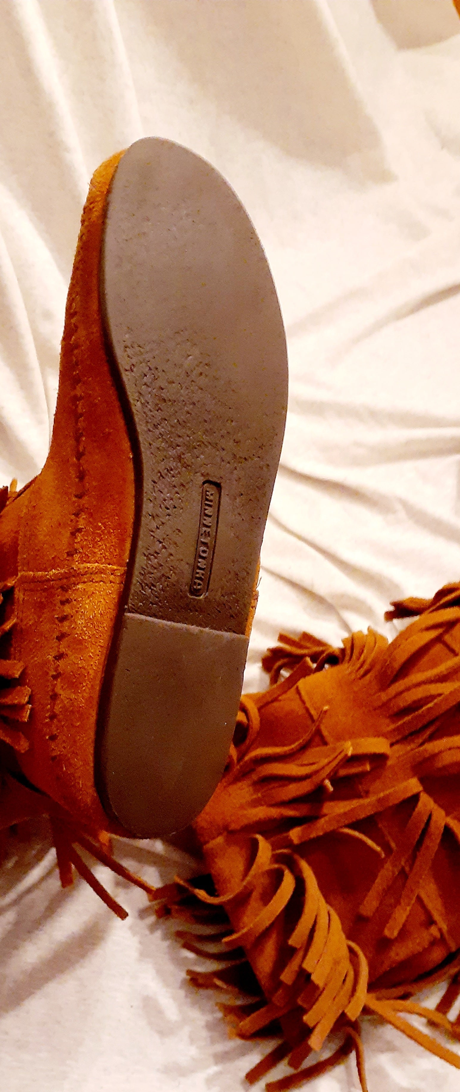 Authentic Vintage Minnetonka Moccasin Boots – Size 9, Genuine Suede