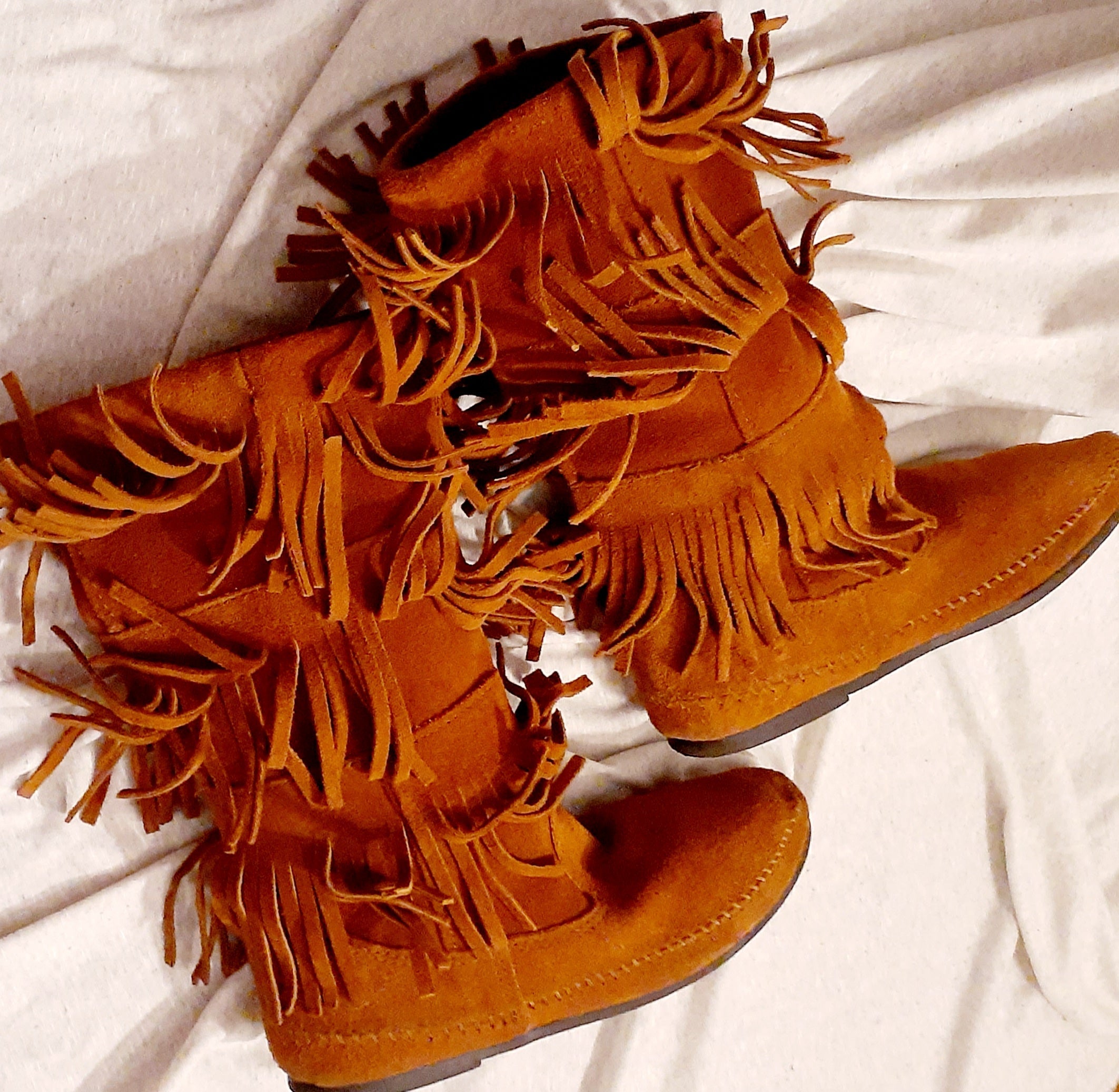 Authentic Vintage Minnetonka Moccasin Boots – Size 9, Genuine Suede