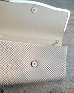 Vintage Mesh Metal Clutch (1980s) – Nude