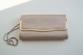 Vintage Mesh Metal Clutch (1980s) – Nude