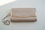 Vintage Mesh Metal Clutch (1980s) – Nude