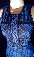 Vintage Style Eyelit Lace Mini Dress – Size M
