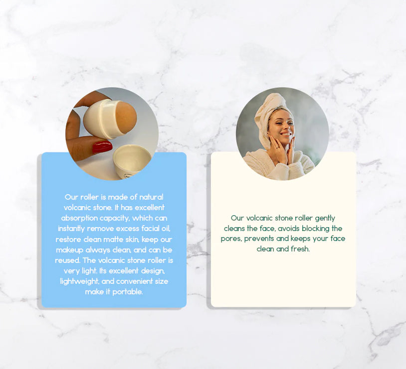 Volcanic Stone Natural Oil-Absorbing Face Roller