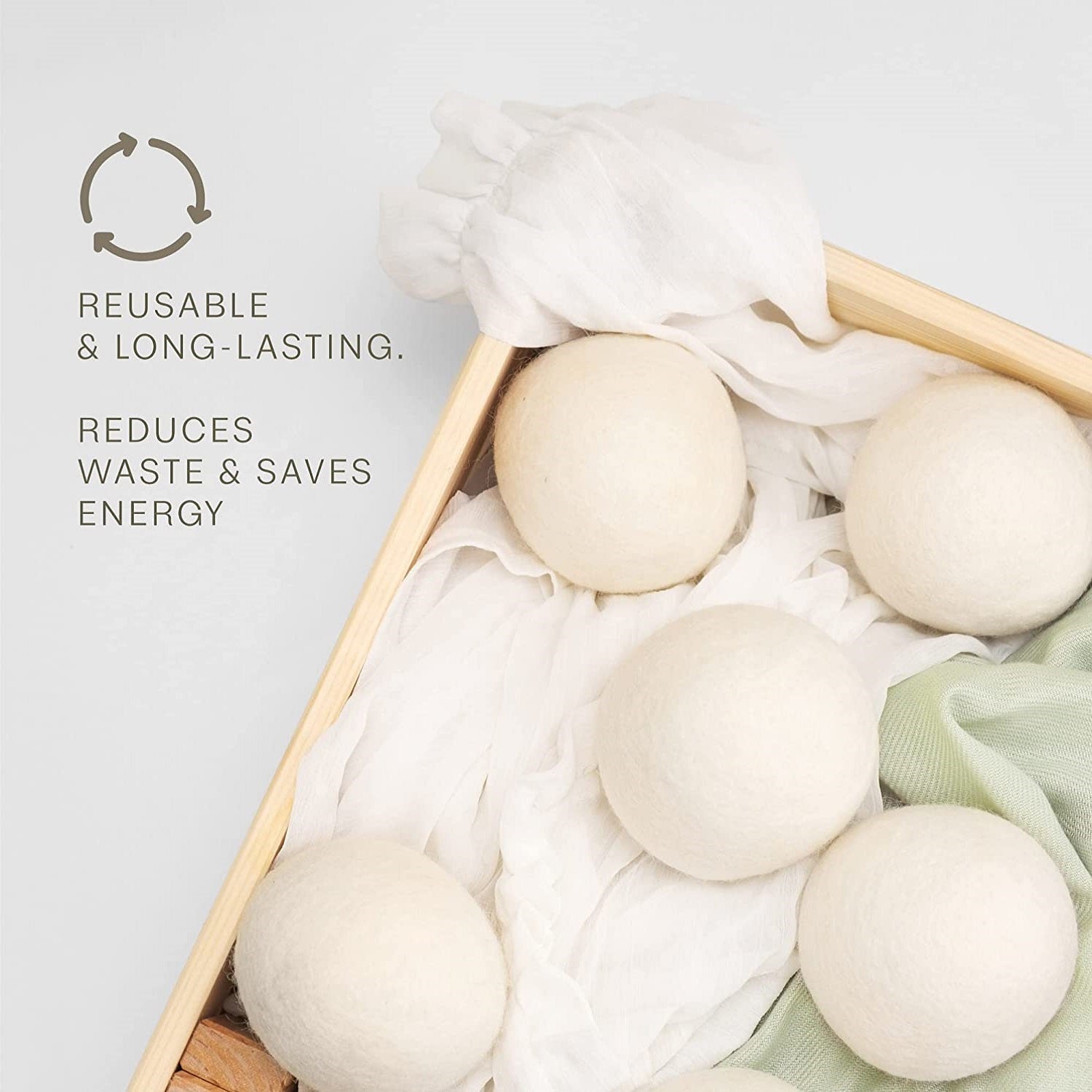 Pursonic 100% Pure New Zealand Wool Dryer Balls – 36 Pack Family Bundle