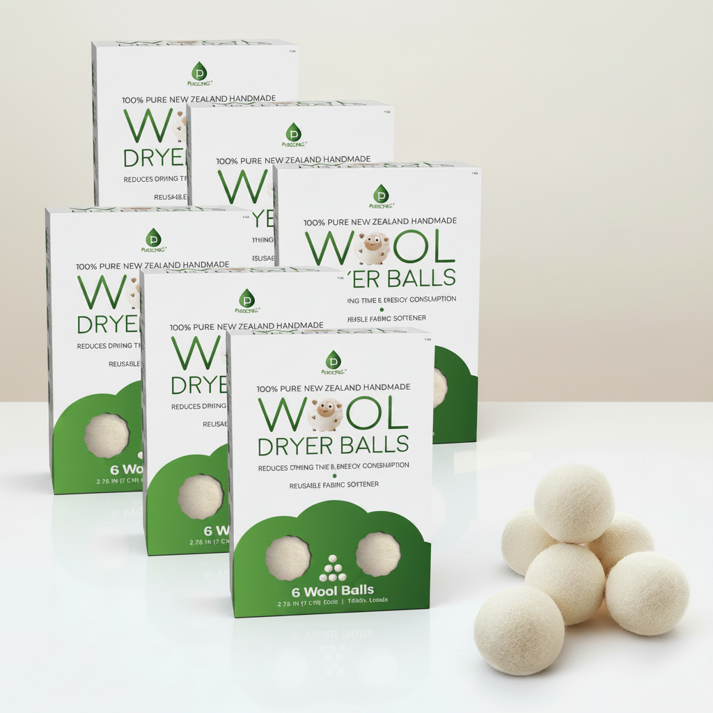 Pursonic 100% Pure New Zealand Wool Dryer Balls – 36 Pack Family Bundle