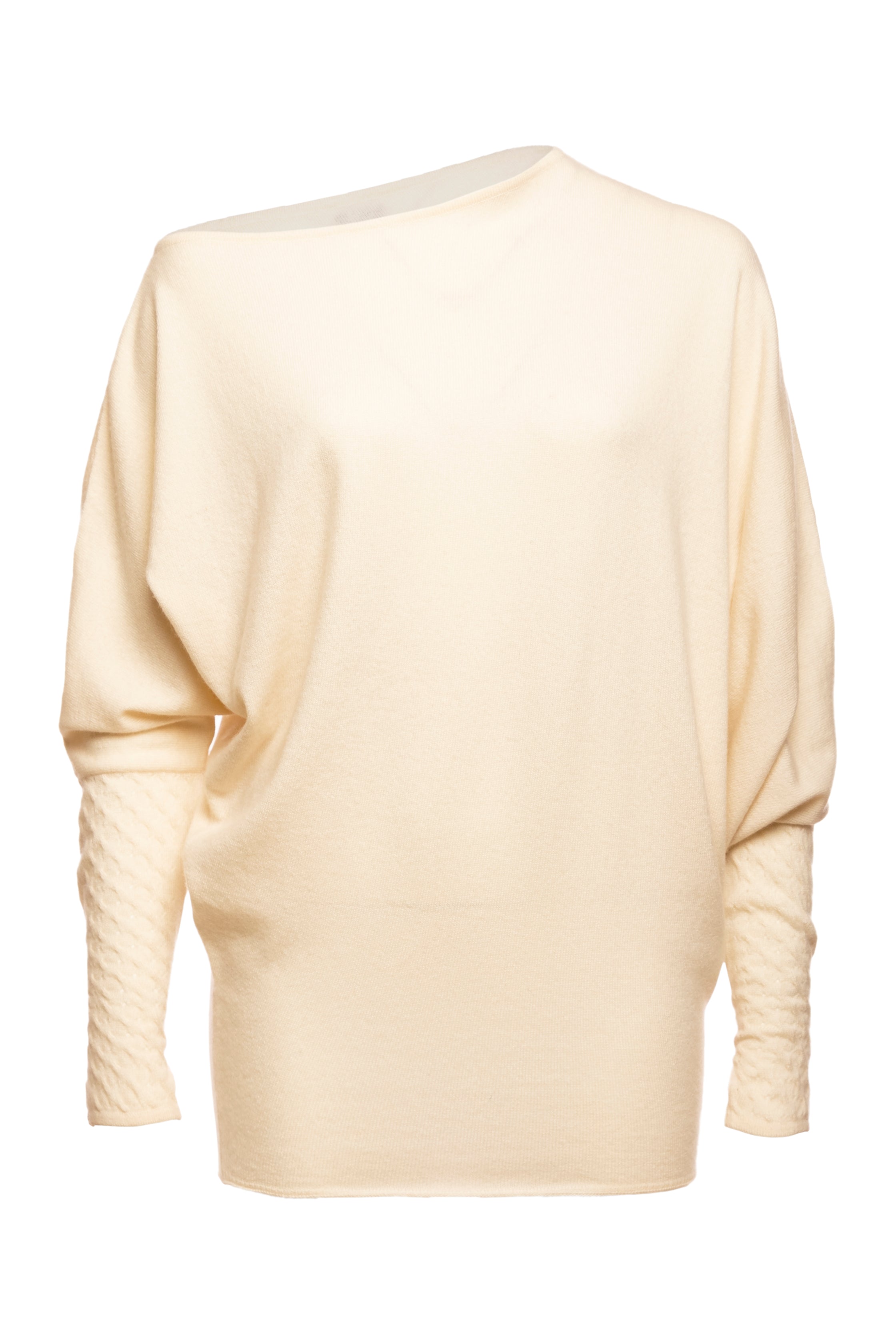 Jewel Asymmetric Boat Neck Top