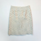 Patterned skirt on a white background