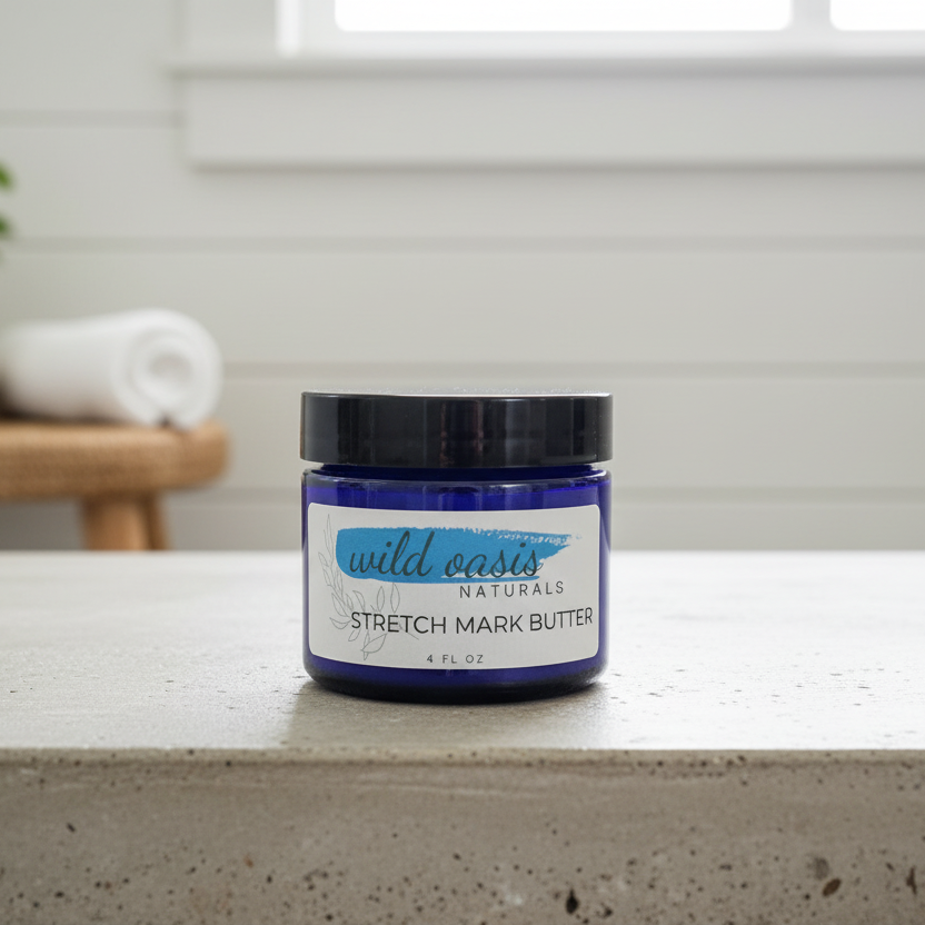 Mommy's Belly Butter Organic Tallow Stretch Mark Cream – 4 Oz Glass Jar