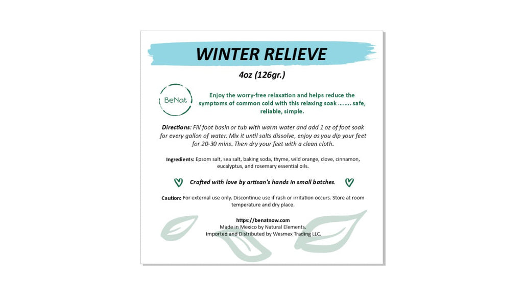 BeNat All-Natural Bath and Foot Soak – 4 Oz