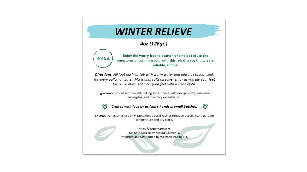 BeNat All-Natural Bath and Foot Soak – 4 Oz