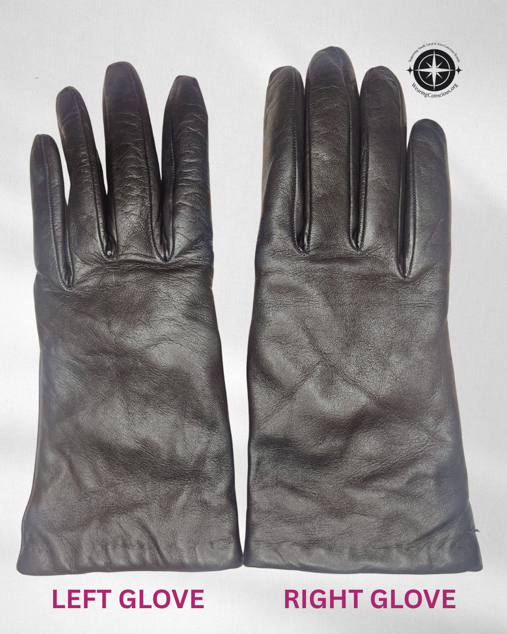 Womens Genuine Leather Gloves with silky 100% cashmere lining