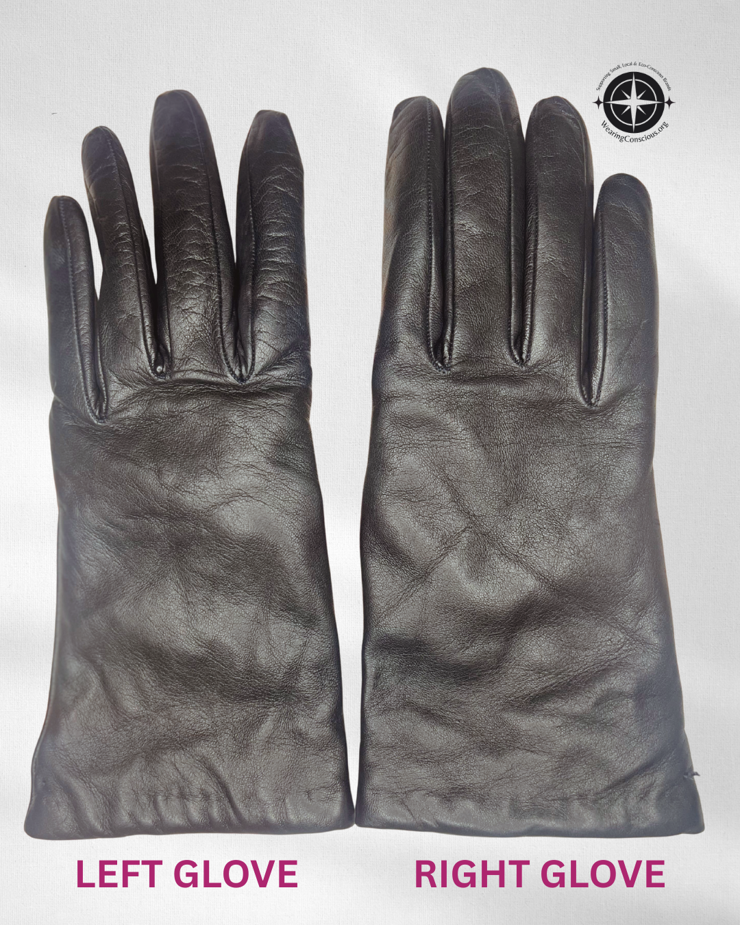 Womens Genuine Leather Gloves with silky 100% cashmere lining