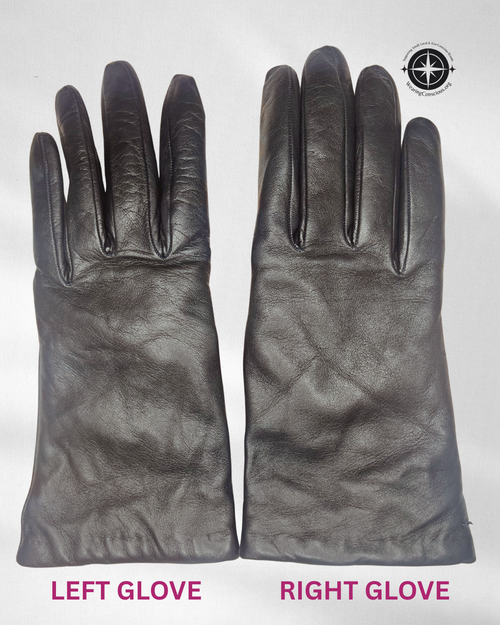 Womens Genuine Leather Gloves with silky 100% cashmere lining