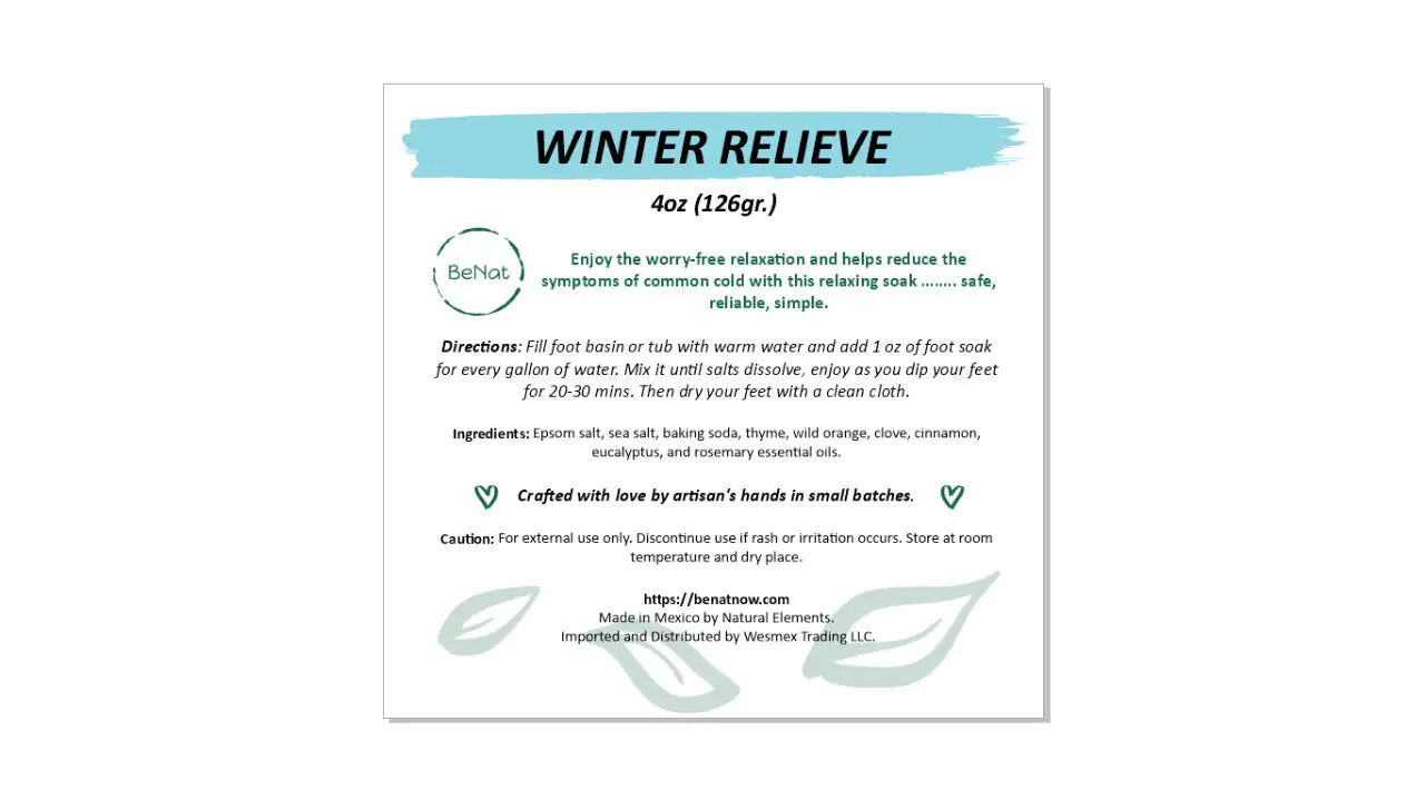 BeNat All-Natural Bath and Foot Soak – 4 Oz