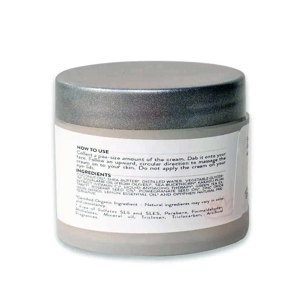 Organic Vitamin C Brightening and Tightening Face Cream SPF 30 – 2 Oz