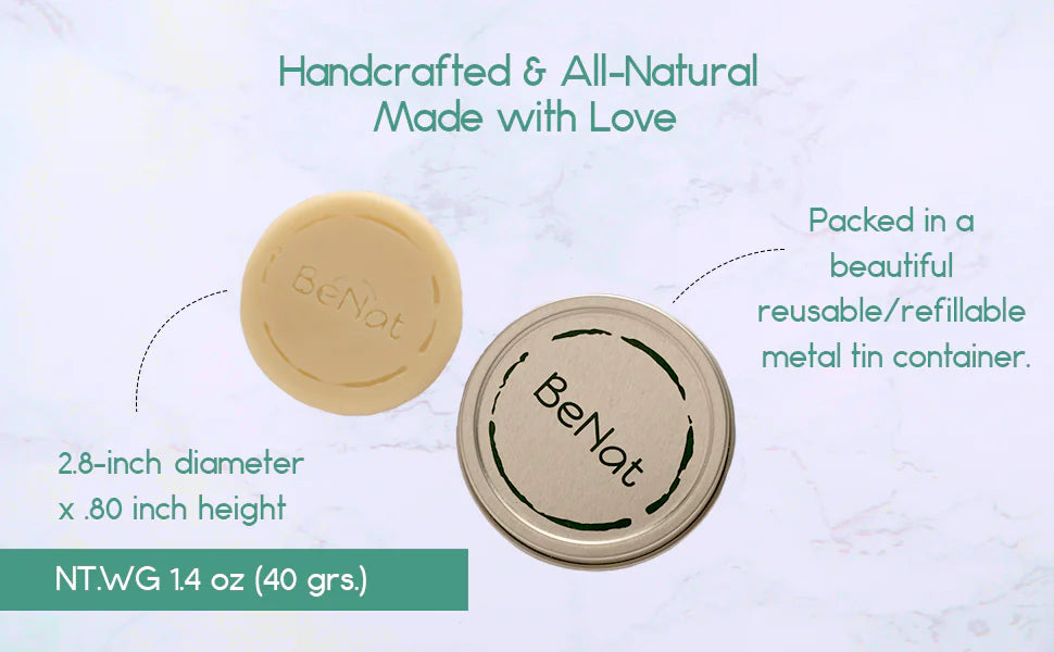 Moisturizing Lotion Bar with Metal Tin Container – 1.41 Oz