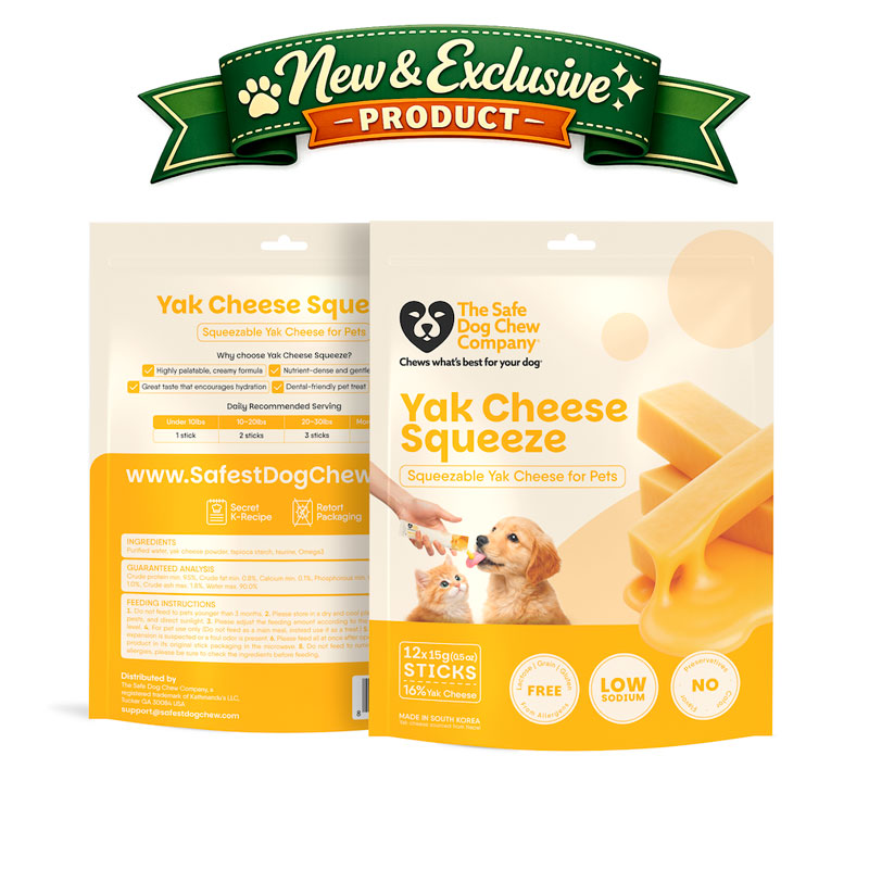 Yak Cheese Squeeze — Natural Meal Topper + Training Treat for Dogs