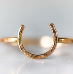 Lucky Horseshoe Ring - Small - Equestrian Ring-3