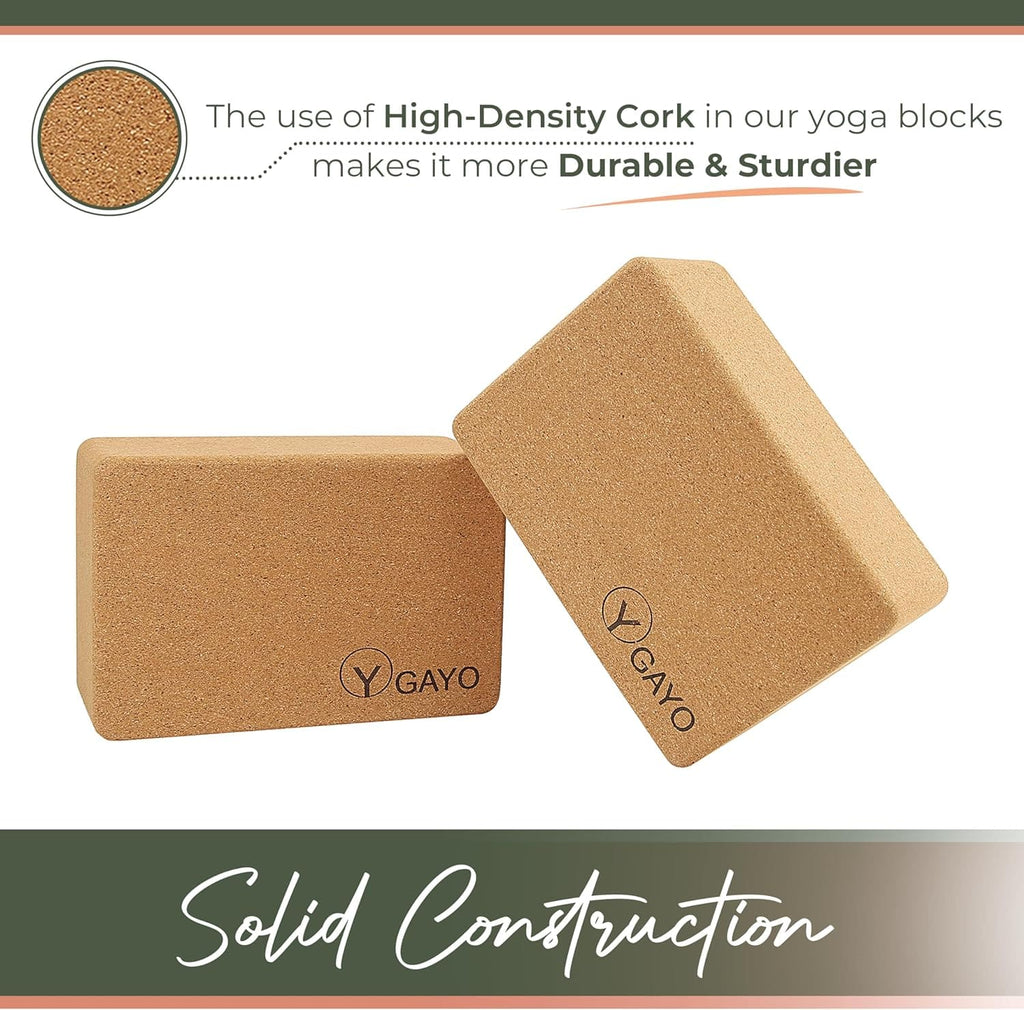 Ultimate Cork Yoga Essentials Kit – Mat, Blocks, Carry Strap