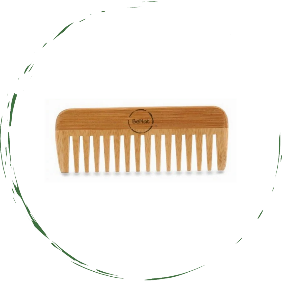 BeNat Eco-Friendly Natural Bamboo Wide Tooth Hair Comb