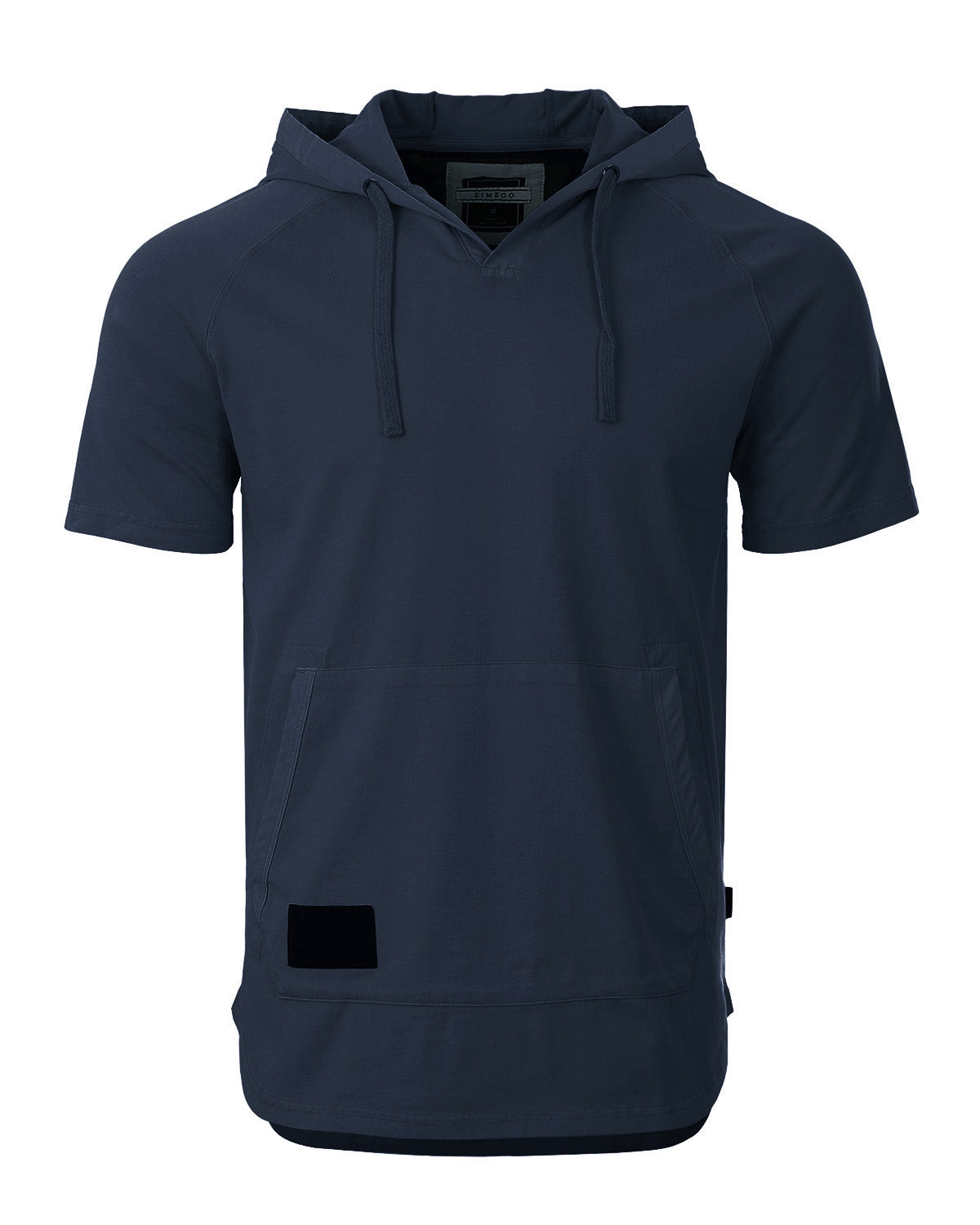 ZIMEGO Men's Pigment Dyed Short Sleeve Vintage Fashion Hoodie-7