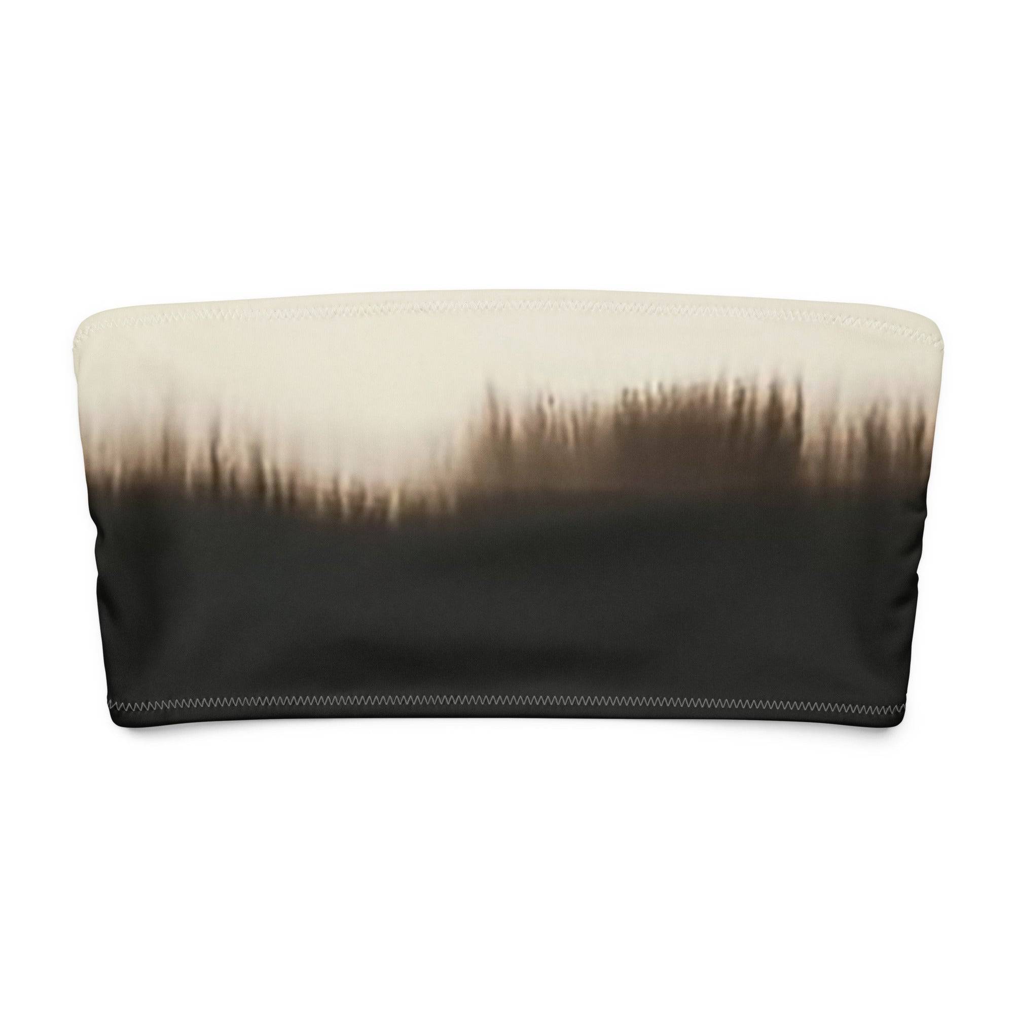 Zeke Stretch Bandeau Top in Dark Matter-4