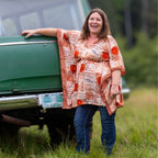 Indie Ella Aanya Adjustable Short Kaftan – Made from Upcycled Saris