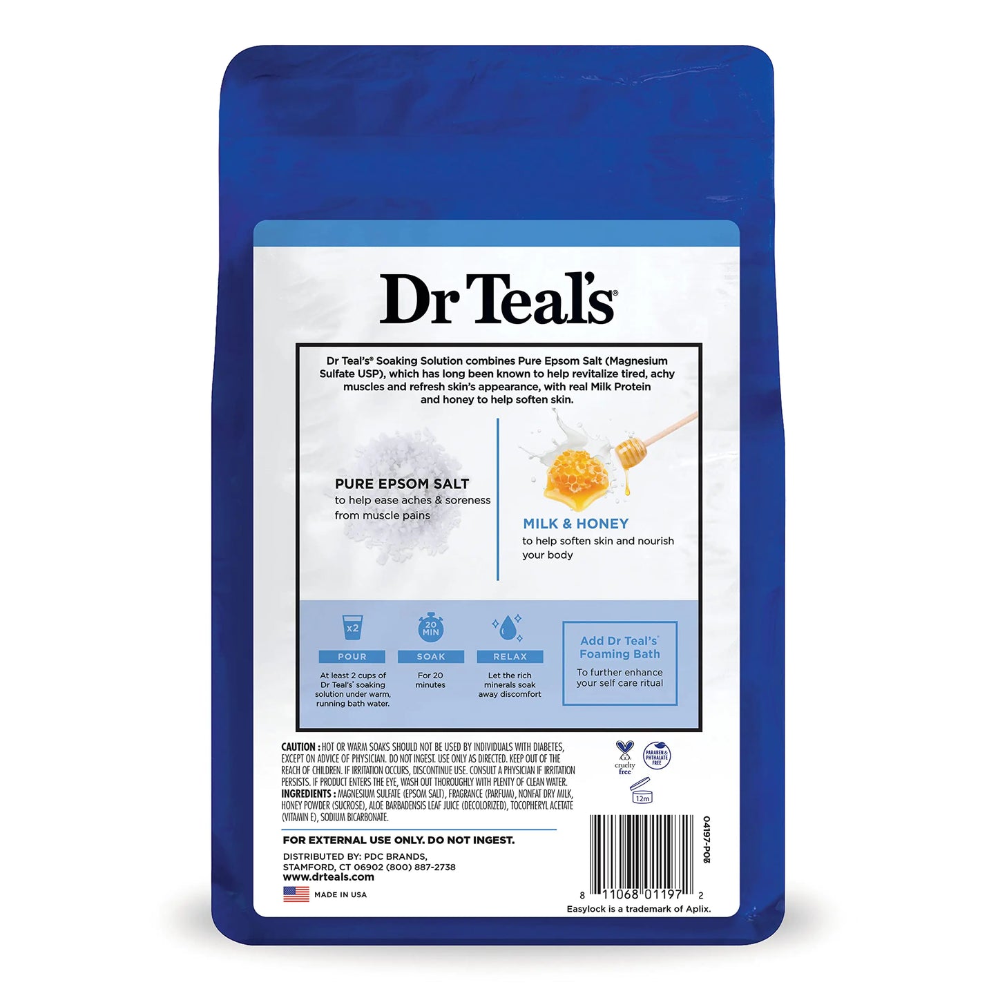 Dr Teal's Epsom Salt Soaking Solution - 48 Oz