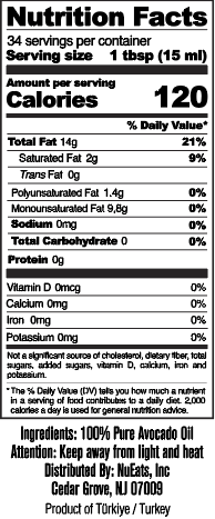 100% Pure Avocado oil, 16.9oz-1