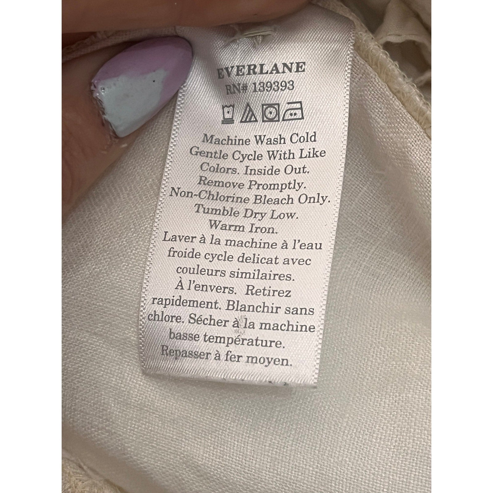 Everlane High-Rise Wide-Leg Linen Pants 2023 – Ivory – Size 4