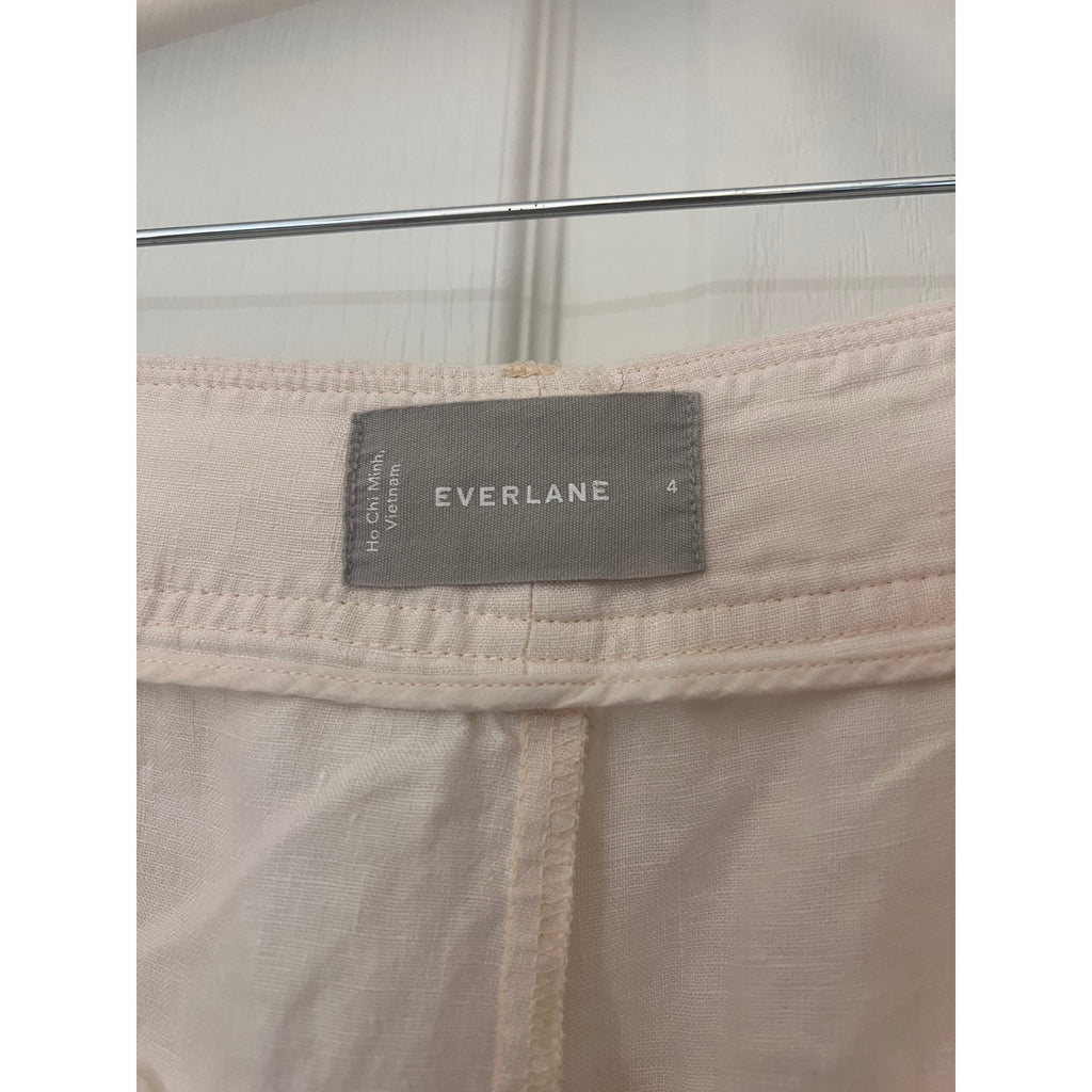 Everlane High-Rise Wide-Leg Linen Pants 2023 – Ivory – Size 4