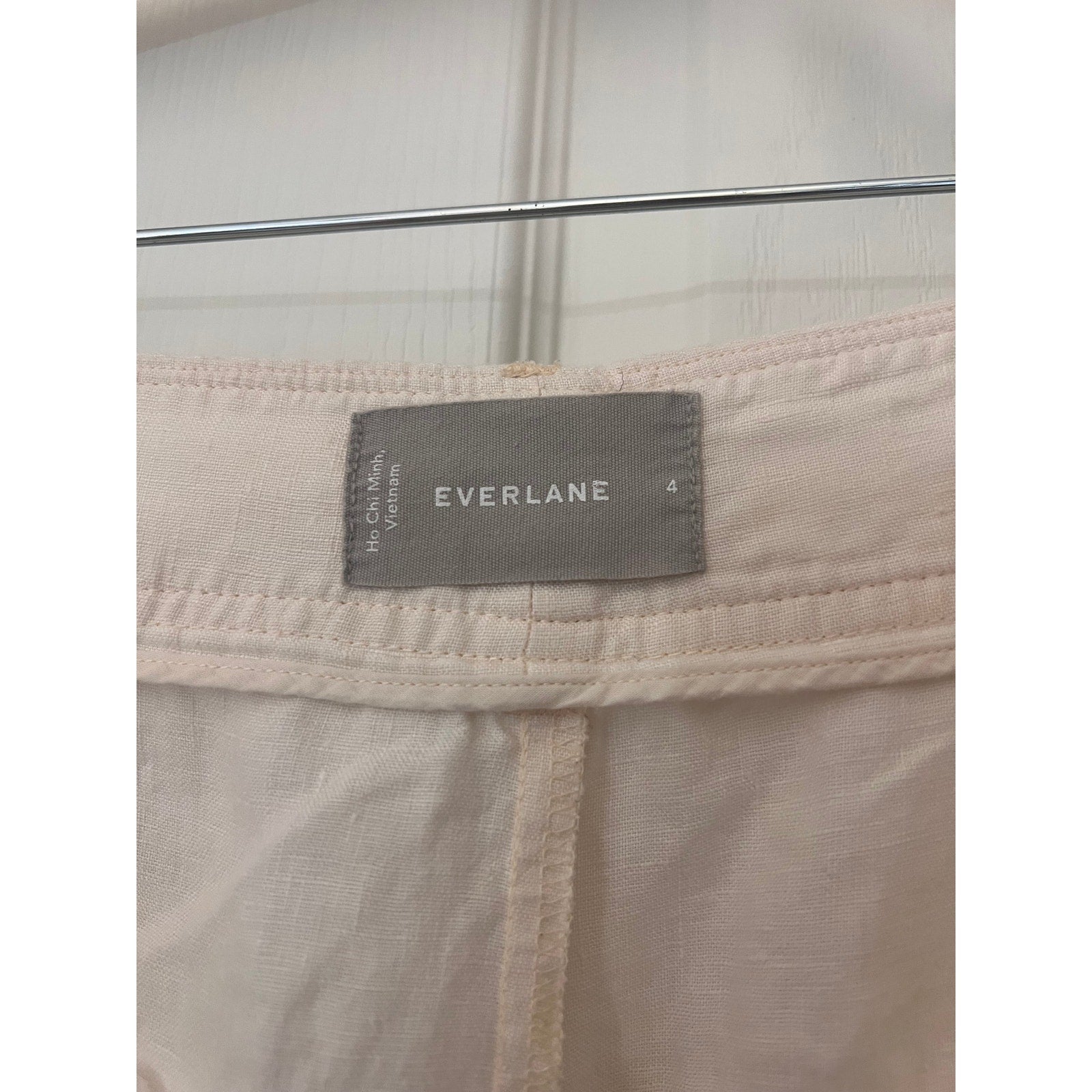 Everlane High-Rise Wide-Leg Linen Pants 2023 – Ivory – Size 4