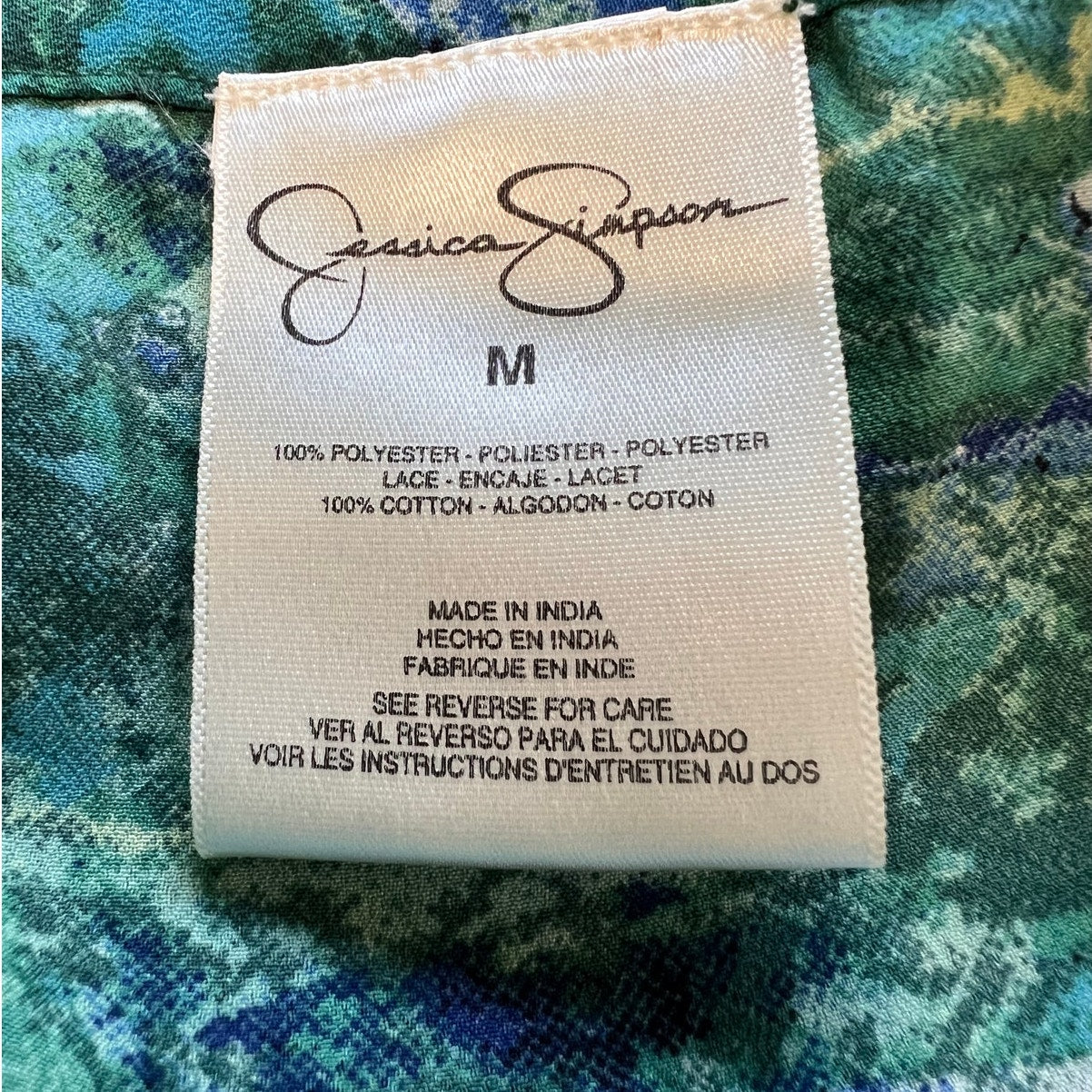 Jessica Simpson Shoshanna Blue/Green Printed Shorts – Size M