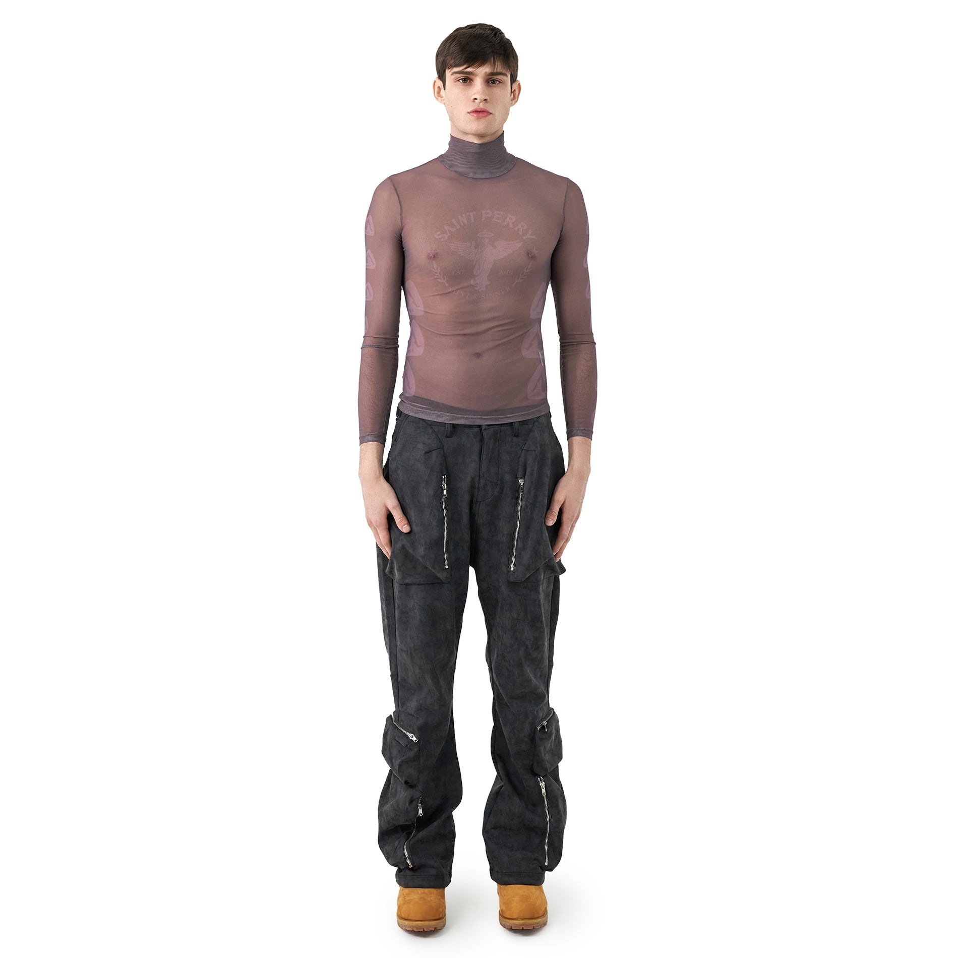 Baggy Cargo Pants – Dark Gray