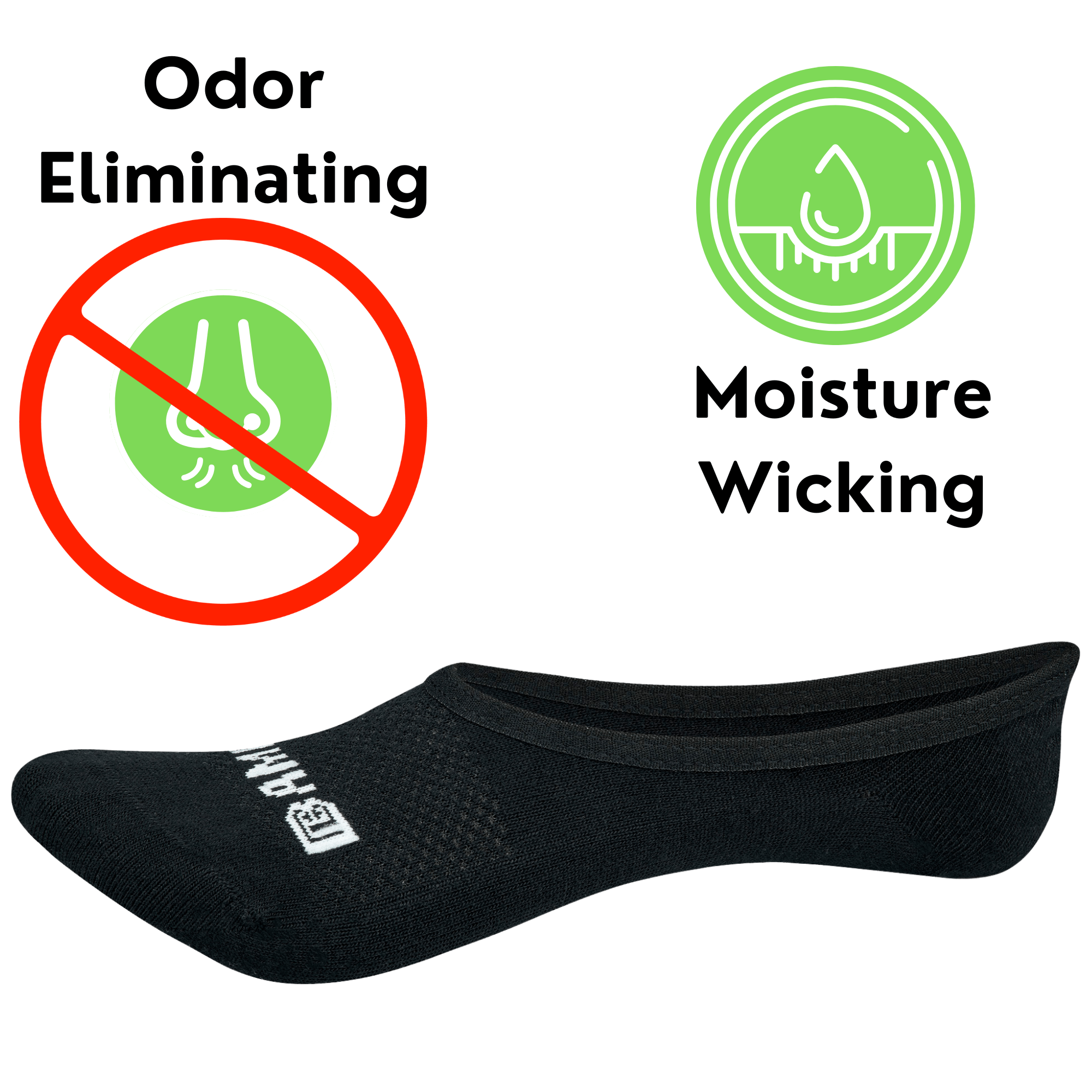 Bamboo Sports Super Low Cut No Show Bamboo Rayon Socks – Breathable, Moisture Wicking, Odor Eliminating, 4 Pair