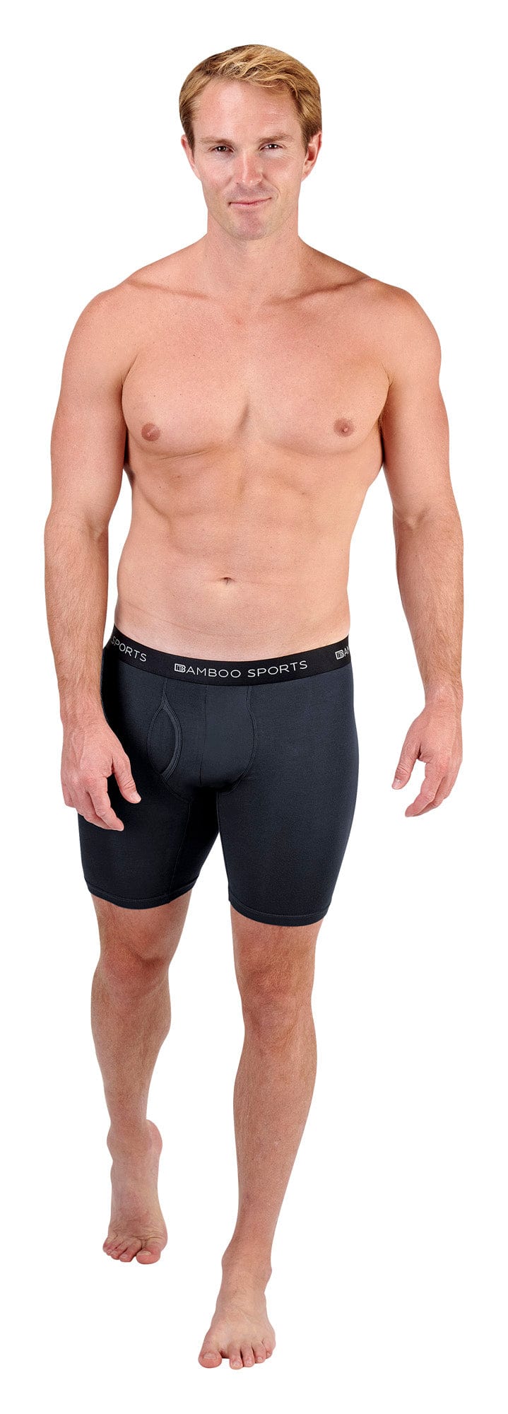 Men's 6" Inseam Bamboo Rayon Boxer Briefs - 4 Pack