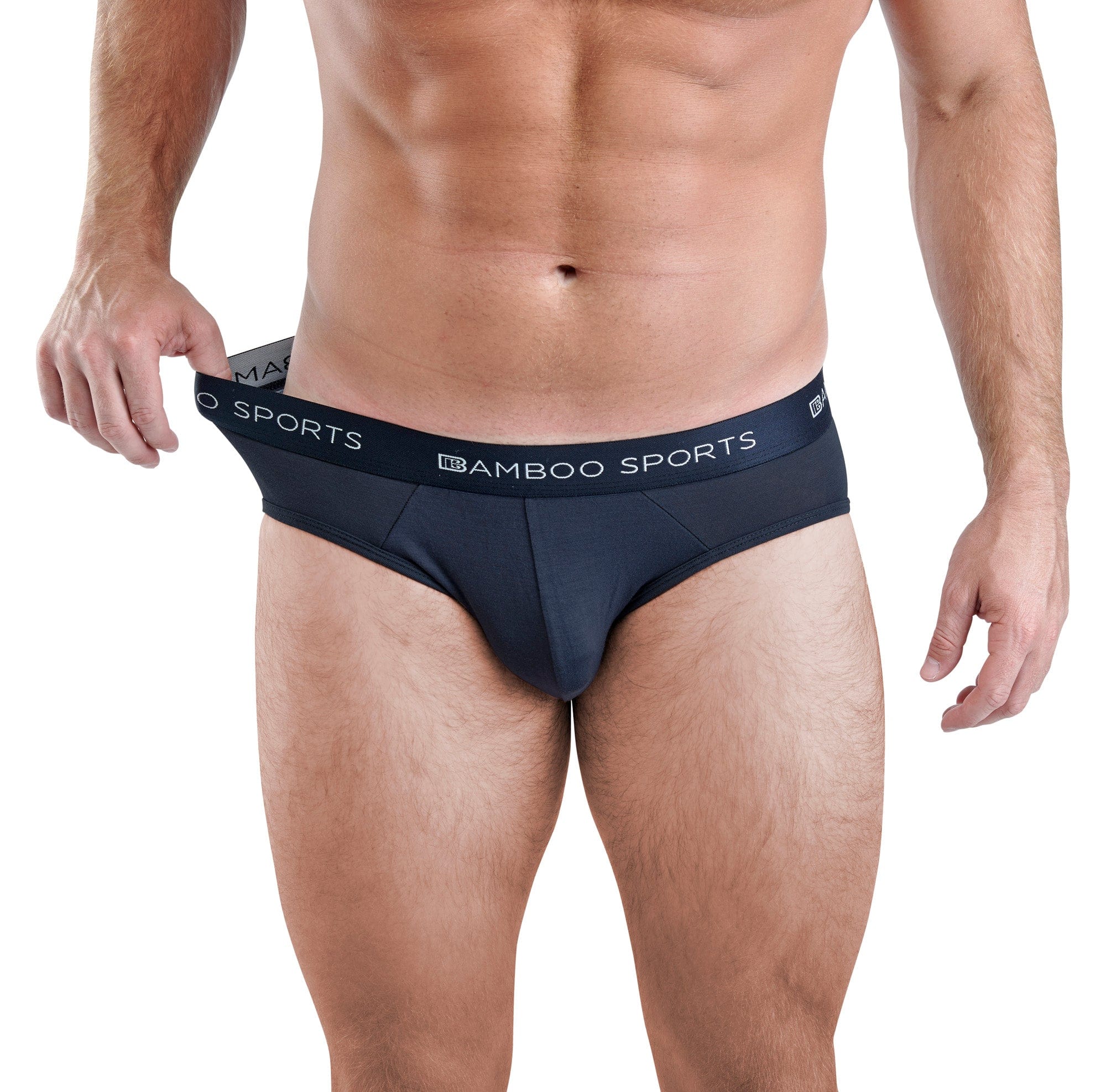 Men's Bamboo Rayon No Fly Briefs Available in all sizes & 3 Colors, 4 Pack