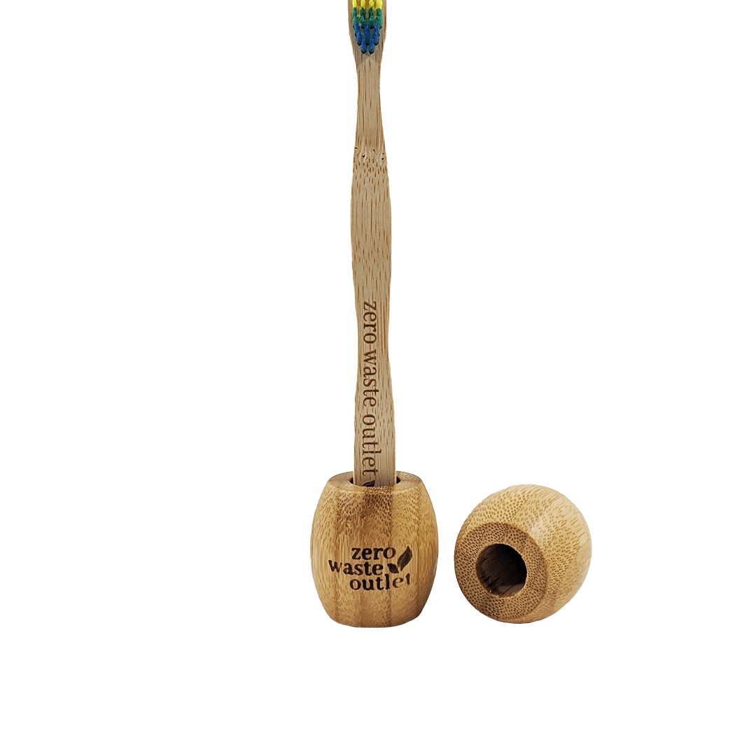 Bamboo Single Toothbrush Stand