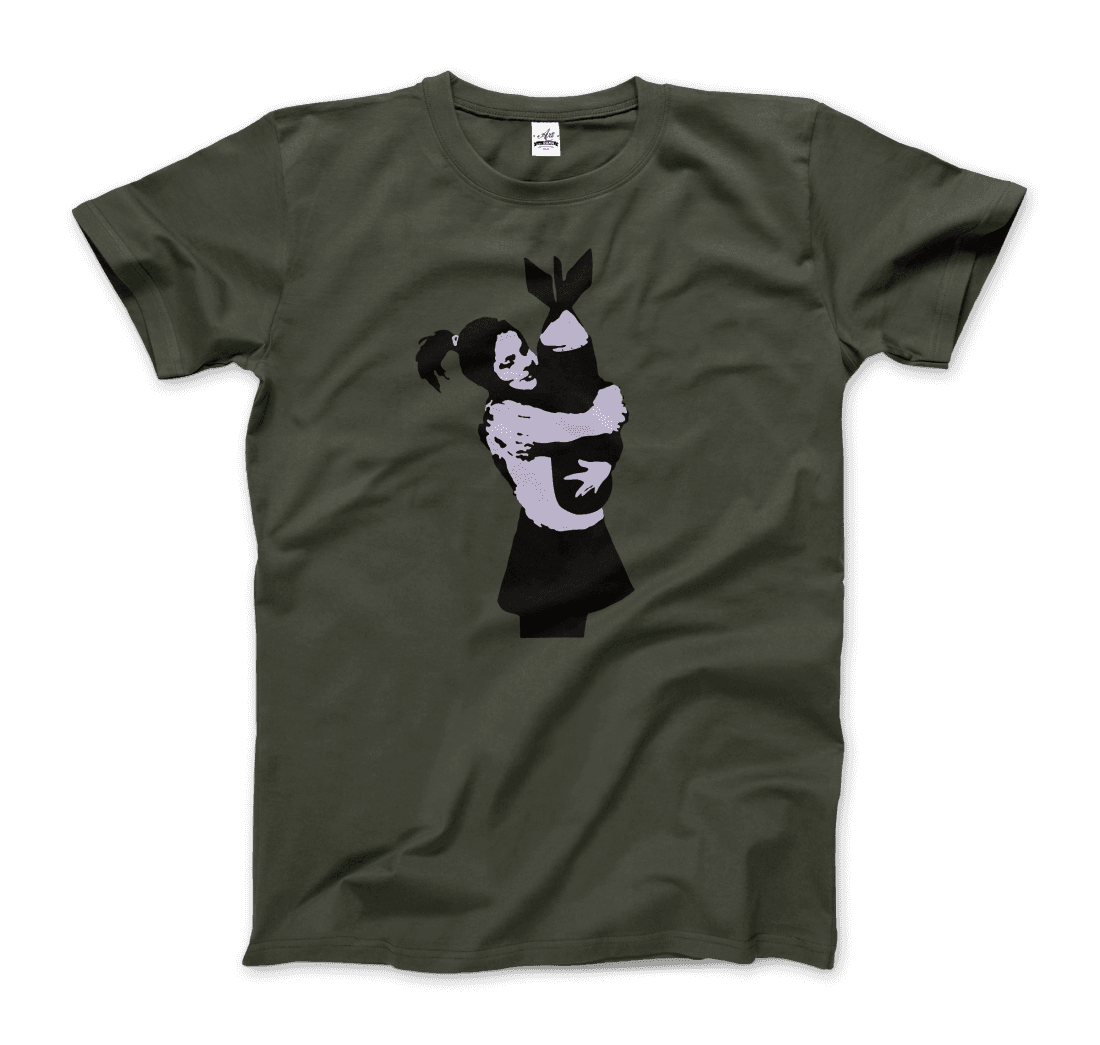 Banksy Bomb Hugger Street Art T-Shirt-8