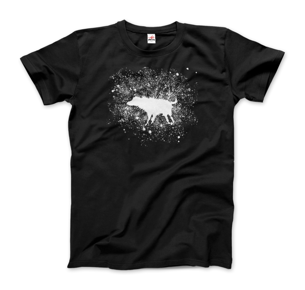 Banksy Wet Dog Splatter 2007 Street Art T-Shirt – Men (Unisex), Women (Fitted) & Youth Sizes