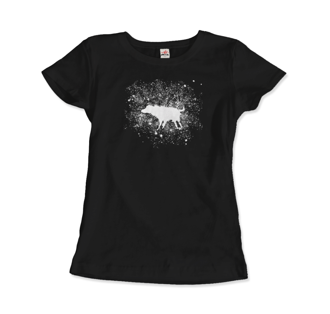 Banksy Wet Dog Splatter 2007 Street Art T-Shirt – Men (Unisex), Women (Fitted) & Youth Sizes