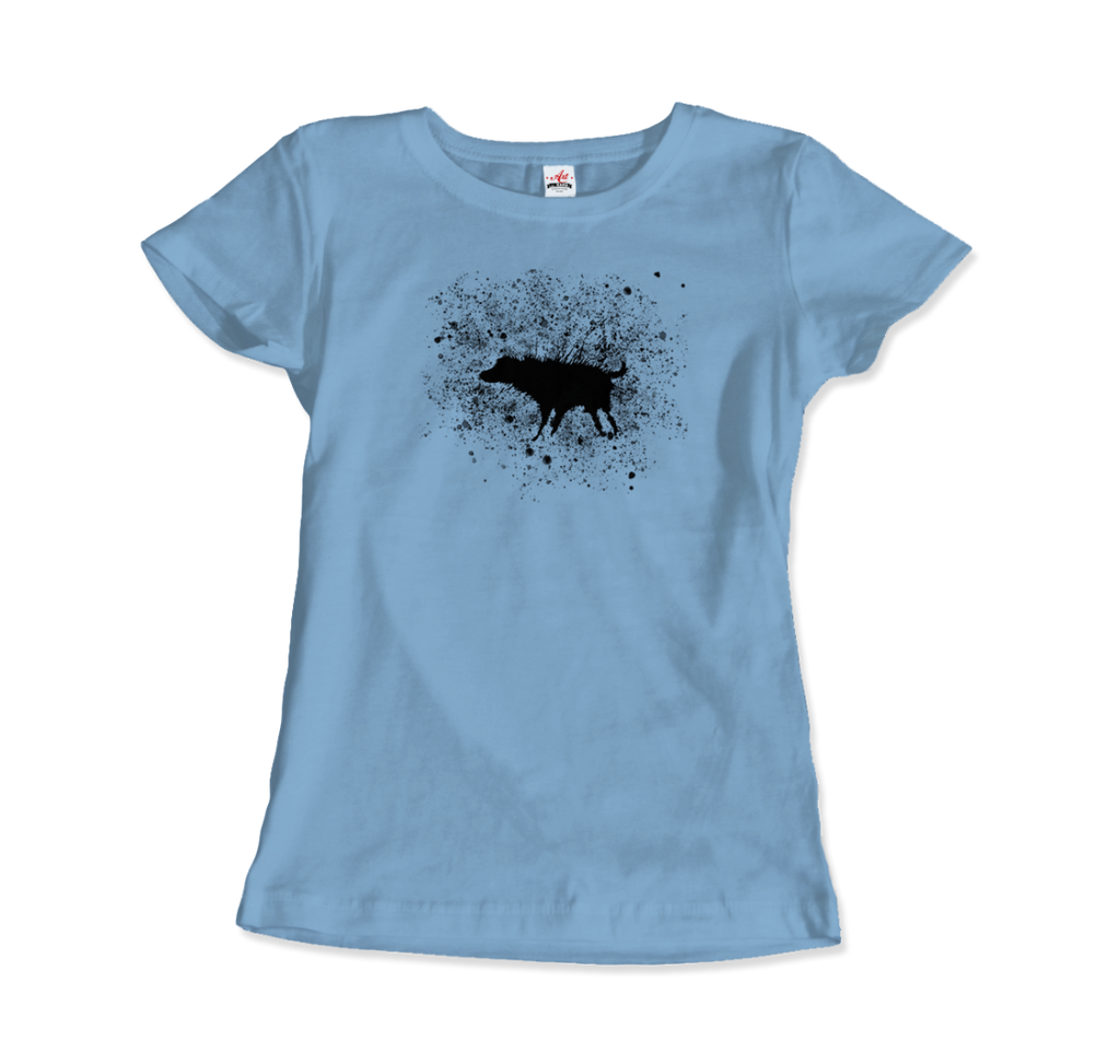 Banksy Wet Dog Splatter 2007 Street Art T-Shirt – Men (Unisex), Women (Fitted) & Youth Sizes