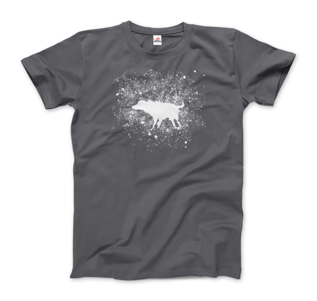Banksy Wet Dog Splatter 2007 Street Art T-Shirt – Men (Unisex), Women (Fitted) & Youth Sizes