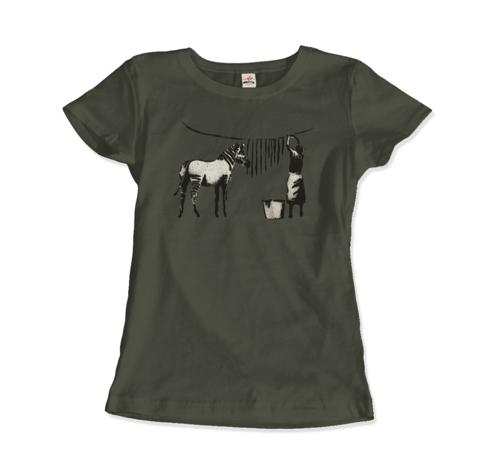 Banksy Zebra Stripes Artwork T-Shirt-12